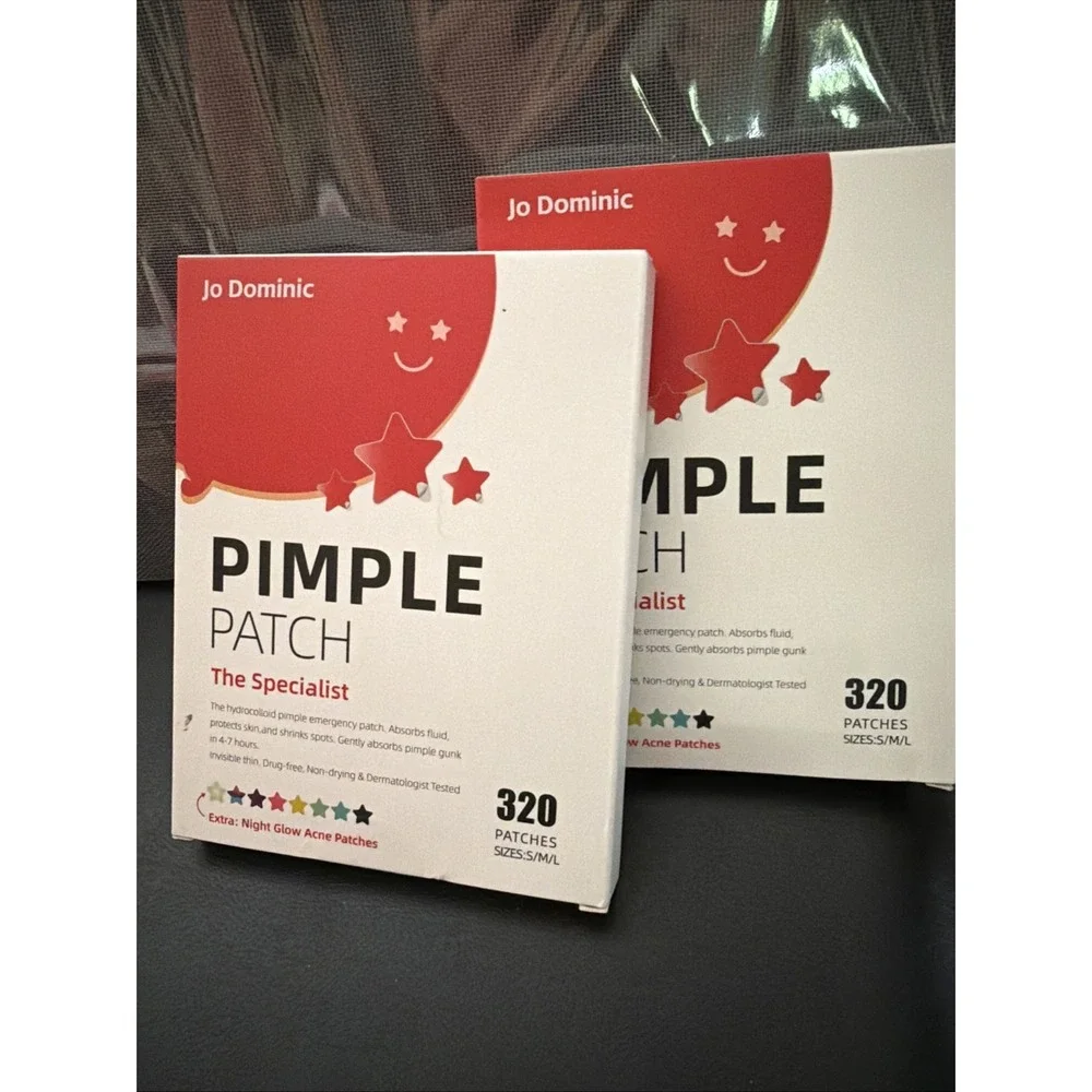 320 Counts Cute & Fashion Stars Pimple Patches for Face, Hydrocolloid Acne Pa...